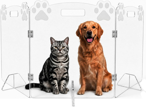 Clear acrylic dog gate - clear,