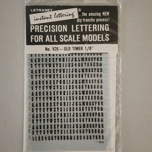 Letraset v26 old timer 8 - letraset, 1/8