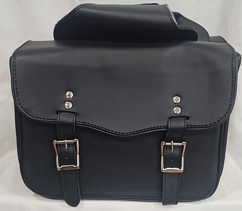 Durable black leather - black,