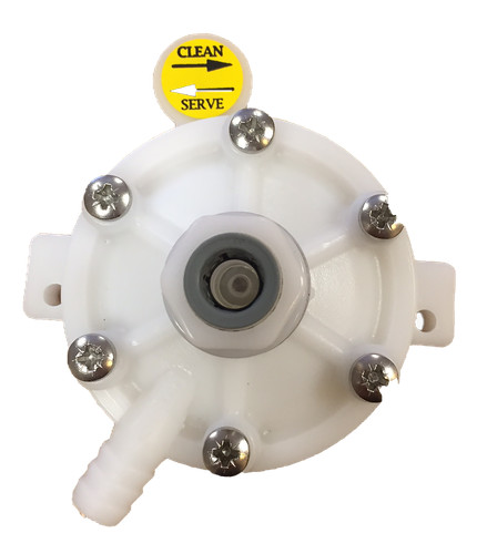 Check valve with cleaning - check,
