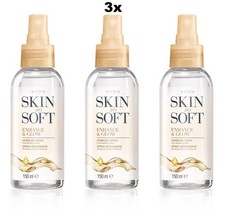 3x Avon Skin So Soft Enhance &
