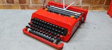 Vintage Olivetti Valentine Portable Typewriter~Ettore Sottsass QWERTY Keyboard