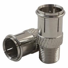 Pack Of 2,  F-Type F Plug Push