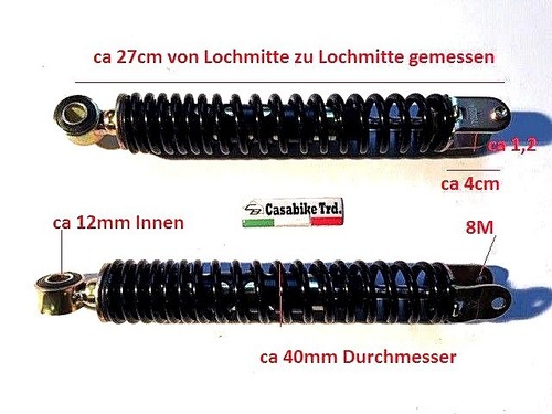 Shock absorber strut - absorber, rear