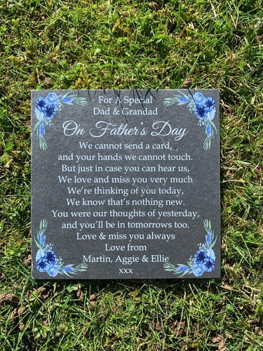Fathers day personalized grave - day,