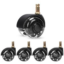 10mm Office Chair Castor Wheels  (5 Pack)