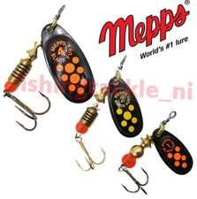 Mepps Black Fury Spinner Fishing Lure Trout Salmon Pike Orange Yellow Chartreuse