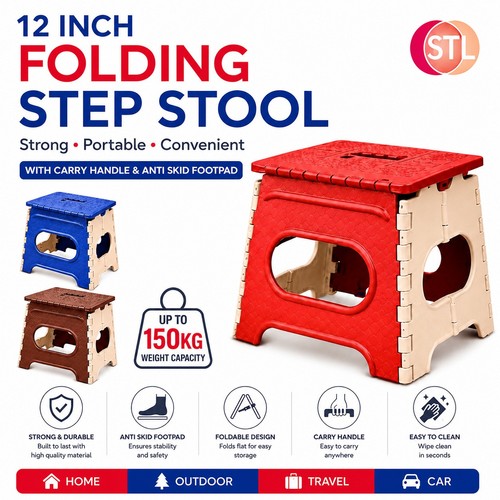 Large 150kg folding step stool - 150kg,