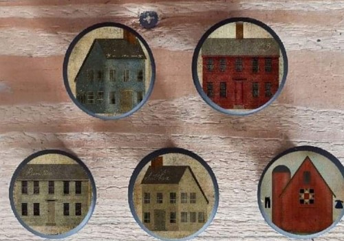 5pc salt house amish - house,