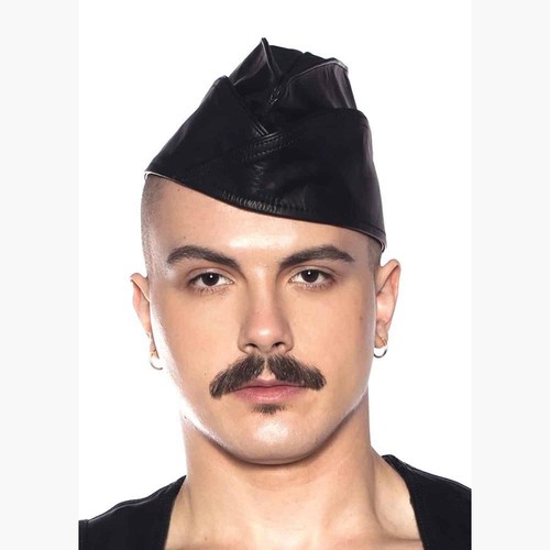 Genuine leather triangle cap - genuine,