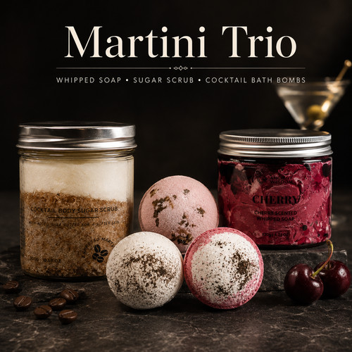 Bath bombs martini - bath, trio