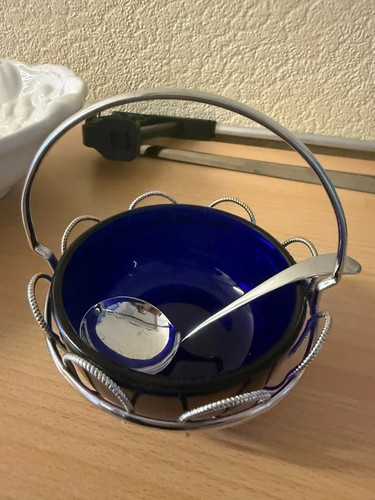 Cobalt blue glass - glass, sugar