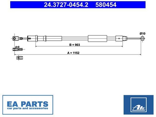 Cable parking brake - parking,