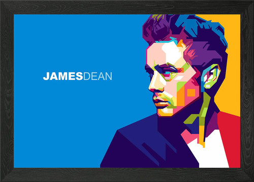 James dean framed wall - james,