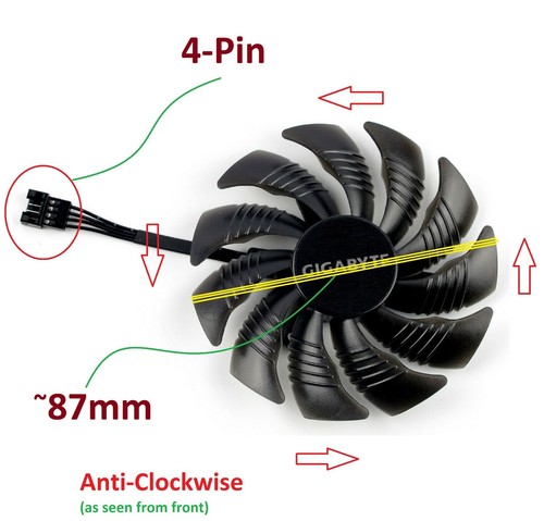 87mm gigabyte gtx 960 1050 - 87mm,