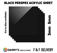 BLACK Perspex Acrylic Sheet