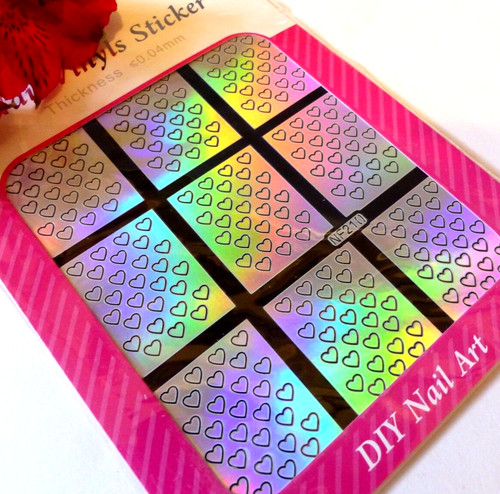 Nail art vinyl stencil guides - vinyl,