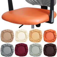Waterproof Chair Seat Covers Stretch Office Home PU Leather Slipcover Protec