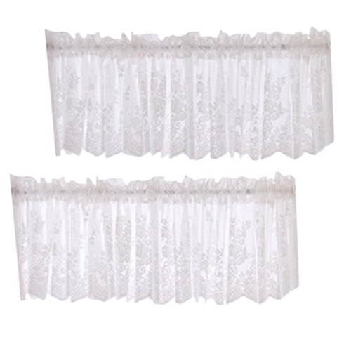 Kitchen curtain hollow - hollow, lace