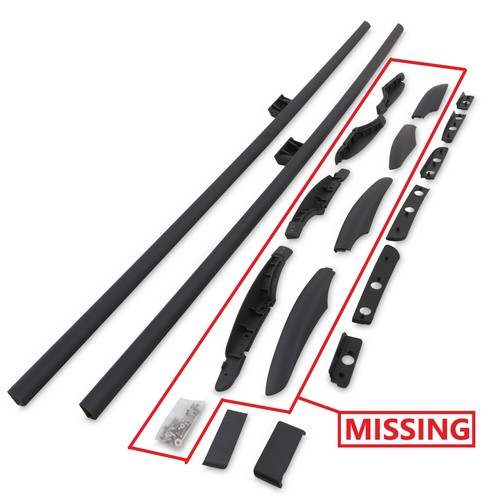 Wd146 black roof rails - rails, for