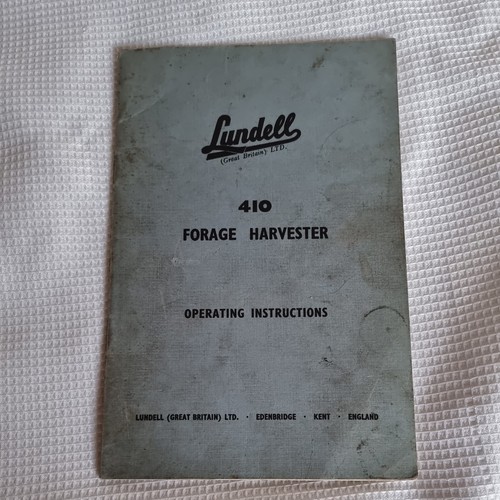 Lundell 410 forage - lundell, harvester
