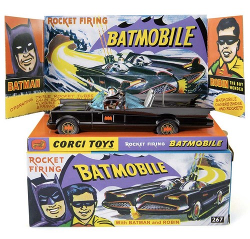 Corgi batmobile with batman - batmobile,