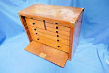 Vintage  Engineers tool cabinet with 8 drawers and comes with a key