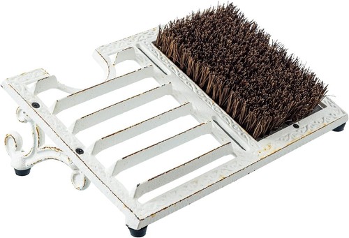 White iron shoe scraper and - shoe,