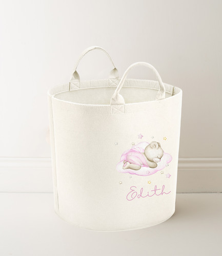 Personalised pink teddy toy - pink,