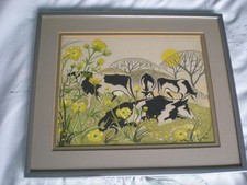 Modernist Painting "Cows &