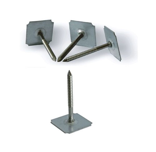 Nails with square washer - square,