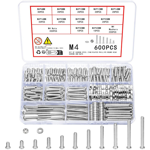 600 pcs screws set - 600, m4