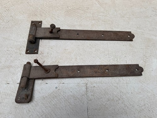 Pair antique wrought iron - antique,