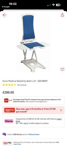 Drive bellavita bath lift - drive,