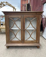 Modern contemporary display cabinet with  shabby chic finish