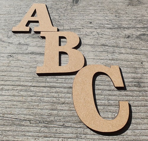 Wooden letters mdf - wooden, large