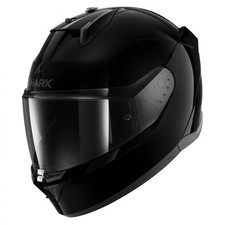 Shark (Full Face) Motorbike Helmets - (2206) D-Skwal 3 Blank - Gloss Black