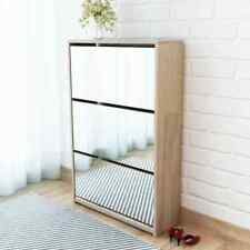2 3 4 5 Drawer Mirror Shoe Cabinet Storage Cupboard Footwear Stand Rack Organise