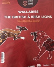 Wallabies v British and Irish Lions 2025 official 1st Test programme, Brisbane