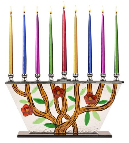 Tree life menorah candle - tree, of