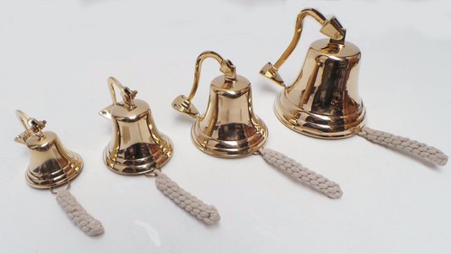 Nautical brass ship bell - brass,