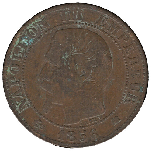 1856 france centimes - k,