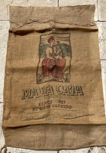 Used empty coffee hessian - coffee,