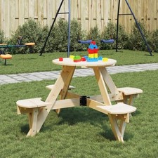  Garden Wooden Picnic Table & Bench Patio Dining Table KIDS Outdoor Furniture 