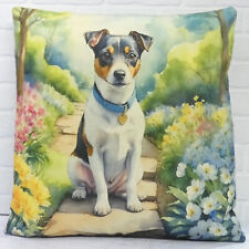 Jack Russell Terrier Dog Cushion Cover Decorative Watercolour Animal NoveltyGift