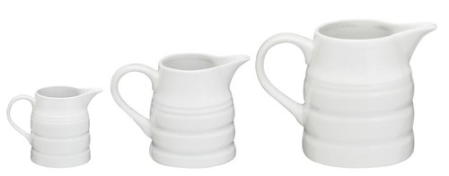 Churn jug white porcelain - jug, milk
