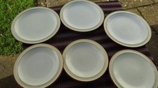 Denby Fire Chilli Yellow Tea  Side Plate Set 18.5cm 7.5" x 6 Job Lot
