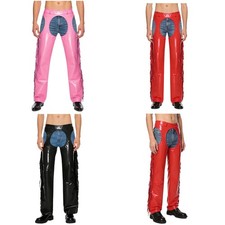 UK Mens Patent Leather Hollow