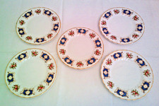 SET of 5 - SIDE PLATES - GEM