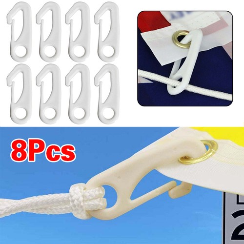 8pc flag pole - pole, clips